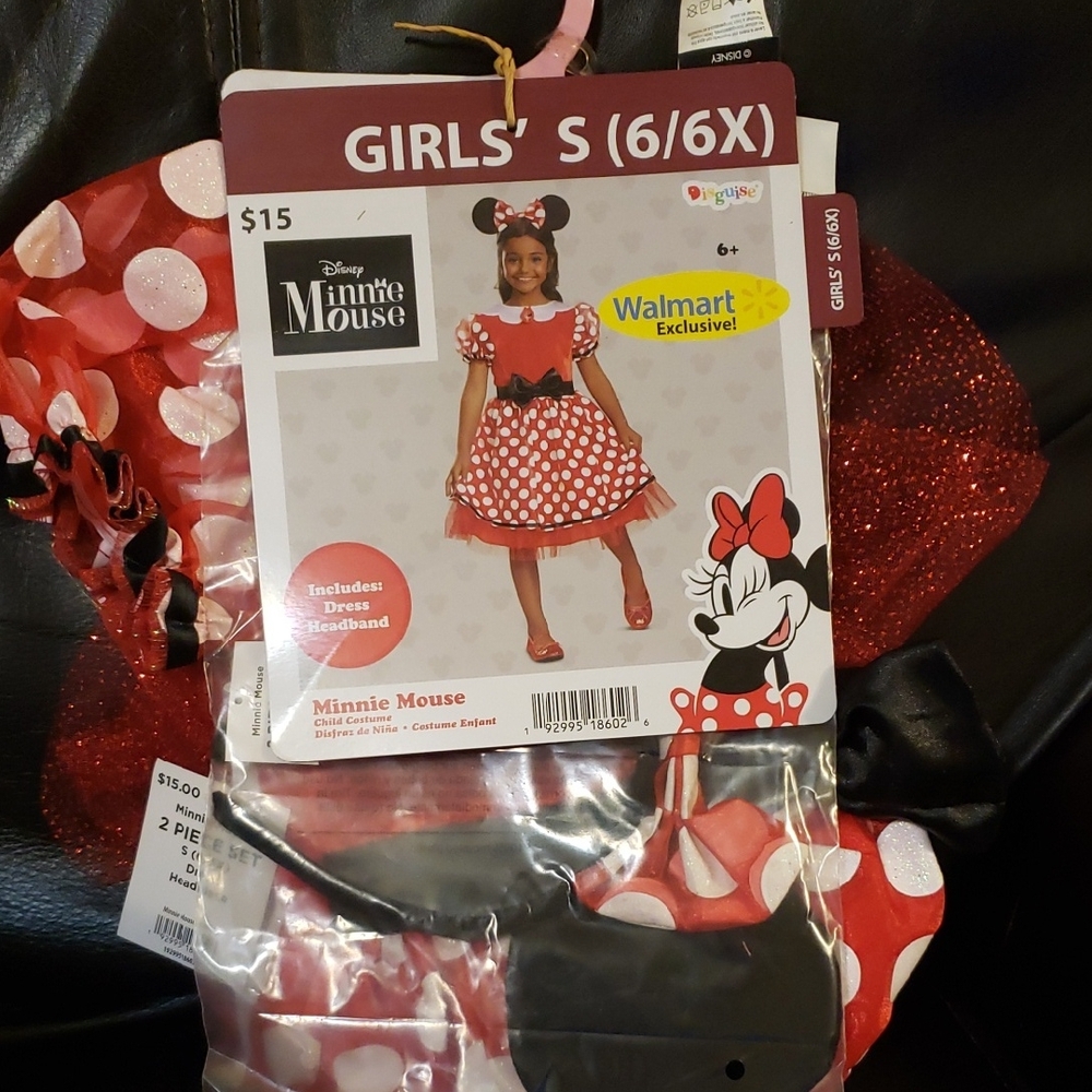 Disney Minnie Mouse Red Polka Dot Dress Set